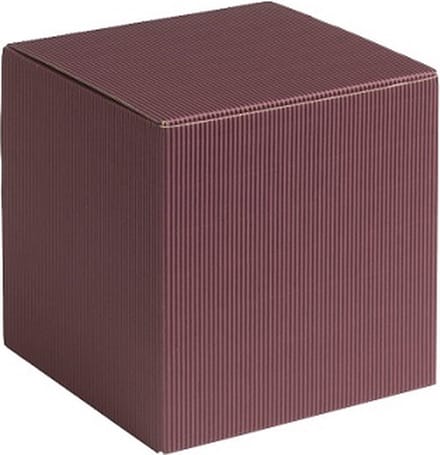Cadeauverpakking vierkant-kubus karton 9x9x9cm BORDEAUX (100 stuks)