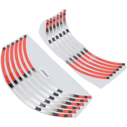 Autocollants de Jante de Moto Colorés Réfléchissants Autocollant de Bande de Jante de Roue de Moto pour 17 à 18 Pouces white