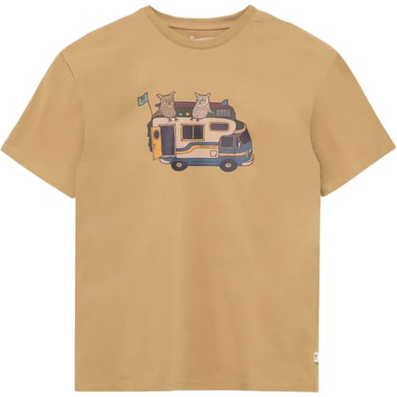 T-shirt met opdruk op de voorkant van katoen KnowledgeCotton Apparel