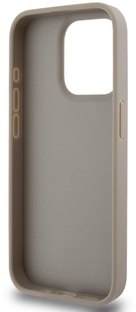DKNY Checkered Printed Stripe Back Case - Geschikt voor Apple iPhone 15 Pro Max (6.7") - Beige