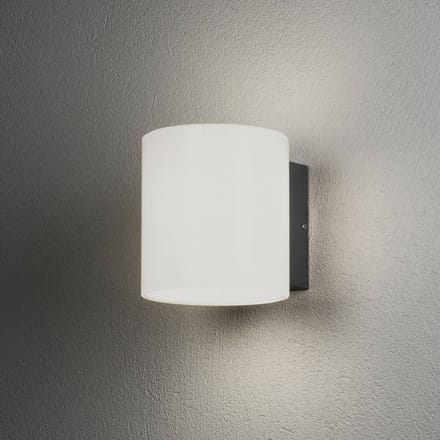 Konstsmide Foggia 7859-372 LED-buitenlamp (wand) Energielabel: G (A - G) LED LED vast ingebouwd 10 W Grijs, Wit