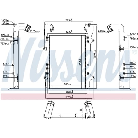 Intercooler NISSENS 96975