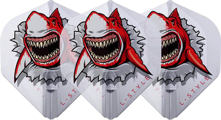 L-Style Champagne Flight EZ L1 Standard Florian Hempel V1 White - Dart Flights