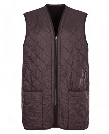 Barbour Polarquilt Waistcoat/Zip-In Liner (Maat - XL, Kleur - Dark Brown)