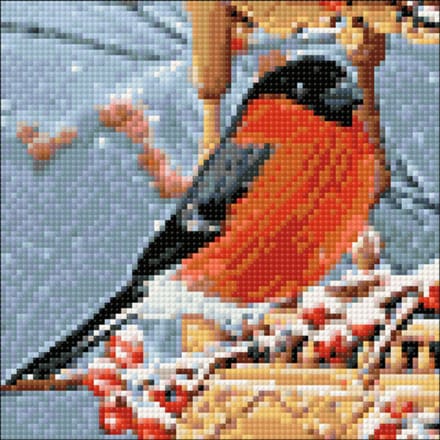 Wizardi Diamond Painting Kit Bullfinch WD3044