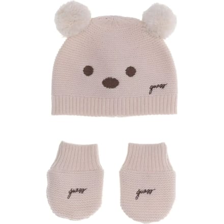Bobbelmuts met pompon voor babyjongen Guess