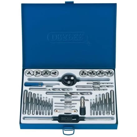 Outillage moto set met tapen en matrices Draper