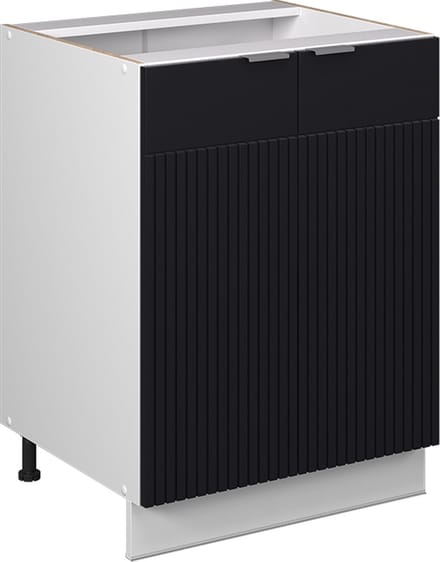 Vicco Fame-Line Keukenonderkast – 60 cm, WB Eik Zwart gestreept