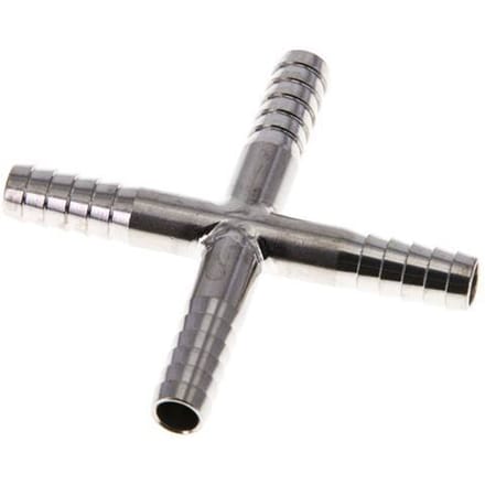 6 mm RVS 1.4301 Kruis-Slangkoppeling