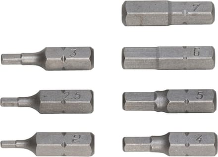 Wurth - Assortiment inbusbits, boring, 7-delig - Assortiment inbusbits, boring, 7-delig x 1 st -
