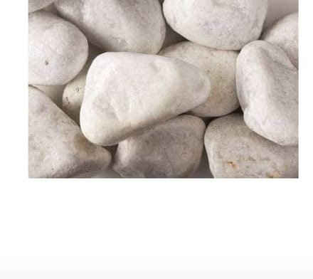 GRA Carrara rond 60/100 mm - 20 KG - grote witte sierkeien.