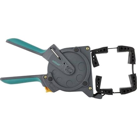 wolfcraft - Bandspanner 5m - Snelspanklem - Eenhandspanband - Lijstspanner - 3681000