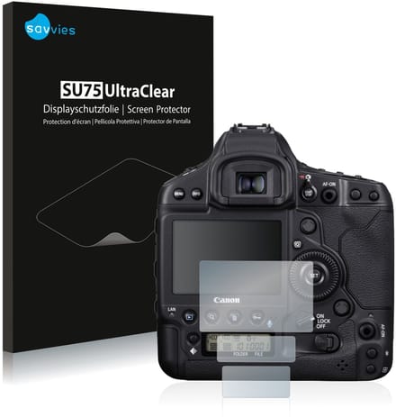Savvies - Screenprotector voor Canon EOS 1D X Mark III - Folie Beschermfolie transparant 6 Stuks