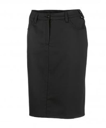 Rok BP Stretch 1567 gladde jeansstof | Zwart | maat 46