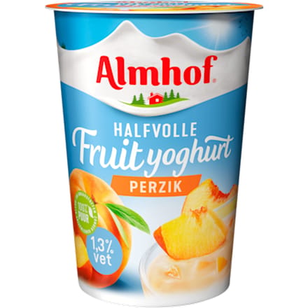 Halfvolle fruityoghurt perzik