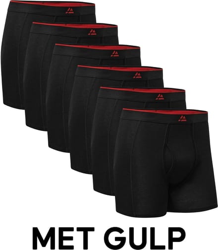 DANISH ENDURANCE Bamboe Boxershorts - Comfortabel Ademend Ondergoed - Heren - 6 paar - L