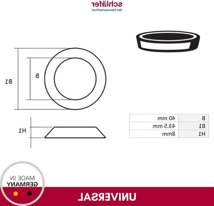 Conische Afdichtingen - Sifondichtingen - Waterdichte Aansluitingen - Stevig Polypropyleen - 1 1/2 Inch - Wit