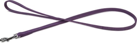 Beeztees leren looplijn Buffalo. Paars. 110 cm x 14 mm.