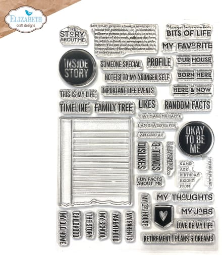 ECD Clear stamps A5 - About me