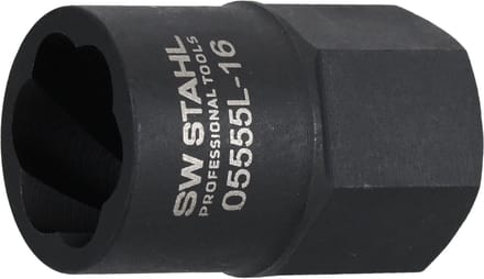 SW-Stahl spiraalgroefwisselplaat 3/8 inch, 16 mm uitwendig 6-kant, 05555L-16
