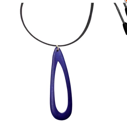 Ketting hou-t Moxi- Blauw- verstelbaar- Charme Bijoux