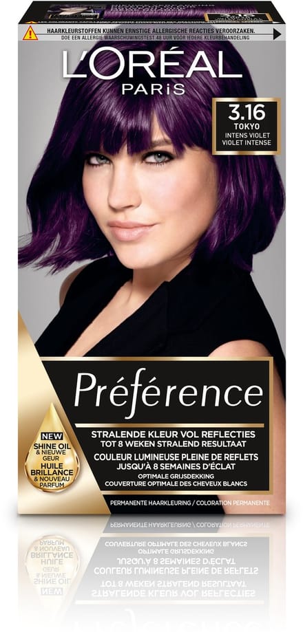 L’Oréal Paris Préférence Classic 3.16 Tokyo - Intens Violet - Permanente Haarverf
