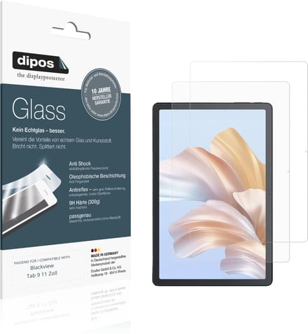 dipos – 2x Matte Pantserfolie geschikt voor Blackview Tab 9 11 Zoll | 9H Screenprotector