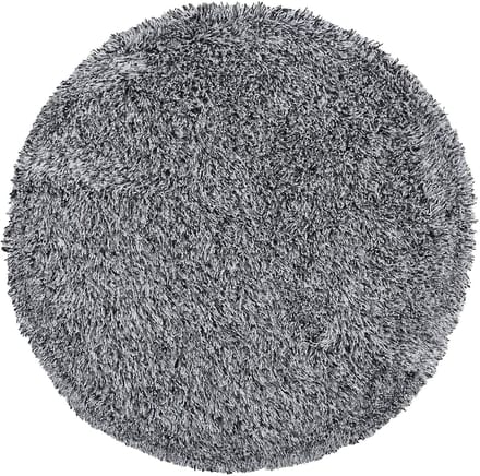 CIDE - Shaggy vloerkleed - Zwart/Wit - 140 cm - Polyester
