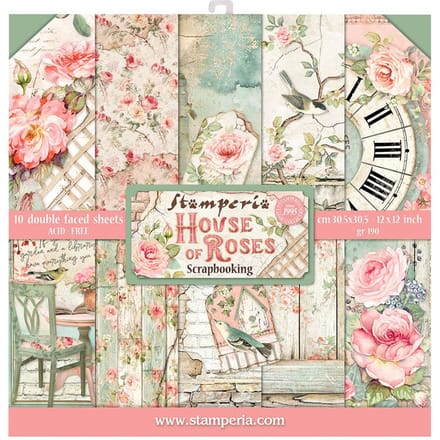 Scrapbook blok "House of Roses"