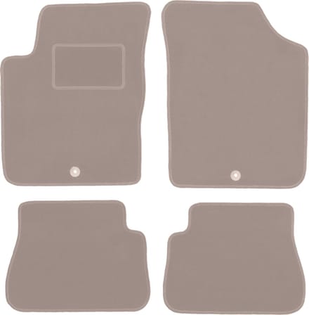 Beige veloursmatten voor: Kia Picanto I hatchback (2003-2011)
