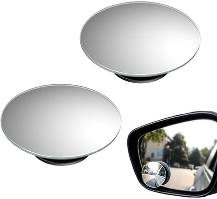 Dailygoods- Dodehoekspiegel 360° draaibaar - Verstelbaar - Waterdicht - HD glas - Convex ontwerp - 55 mm diameter - Hoekspiegels