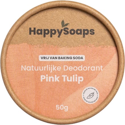 HappySoaps - Natuurlijke Deodorant Gevoelige Huid Pink Tulip - 50ml