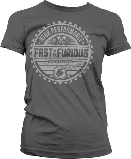 The Fast And The Furious Dames Tshirt -M- Genuine Brand Grijs