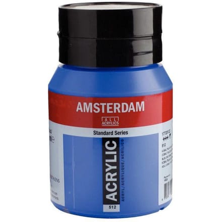 Peinture Acrylique - TALENS - Amsterdam - 500ml - Bleu de Cobalte Outremer - Mixte bleu