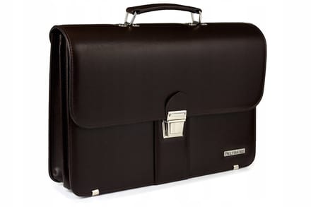 Bruine Leren Actetas voor Mannen - Ruim & Elegant (A4, Laptop)