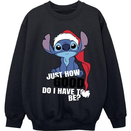 Disney Meisjes Lilo & Stitch Just How Good Sweatshirt (Zwart)