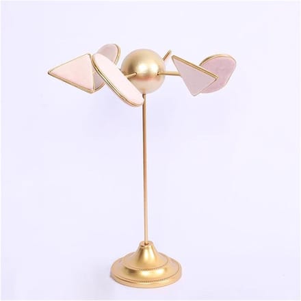 Sieraden Display - Hangerhouder - Etalage Presentatie - Zes Verstelbare Panelen - 24x34cm - Goud
