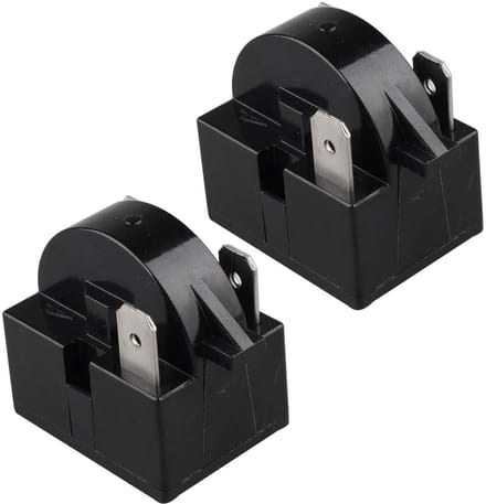 Startrelais PTC - Koelkast Onderdeel - Compressor Starten - 3 Pin Ontwerp - 32x29x21.5mm - Zwart