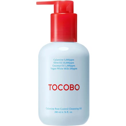 TOCOBO Huile Nettoyante Calamine Pore Control 200 ml - Huile démaquillante pour peaux à problèmes et grasses