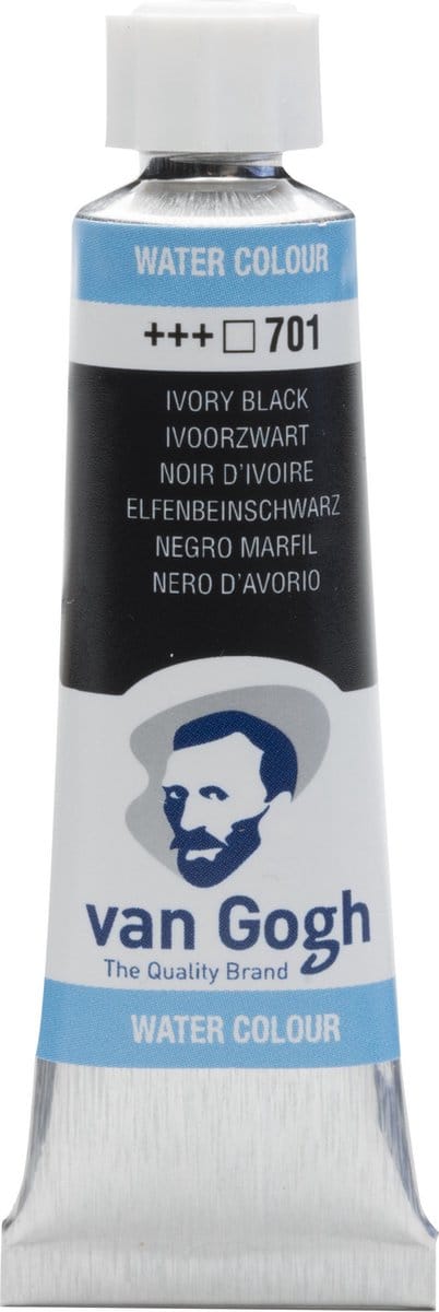 Aquarelverf - 701 Ivoor Zwart - Van Gogh - Tube