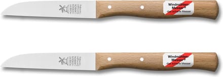 Robert Herder Molenmes – Schilmesje – Recht Lemmet 85 mm – RVS – Heft Beukenhout – 2 Stuks