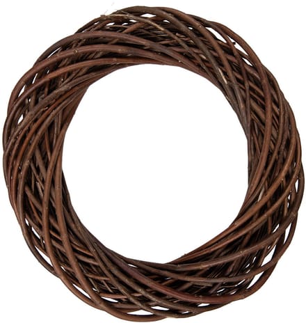Clayre & Eef Krans Ø 50x8 cm Bruin Rotan