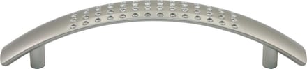 Starx Greep perfo - gebogen - 96mm - RVS-kleur