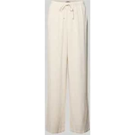 loose fit wijdte broek van mix van viscose en linnen model 'SIESTA'
