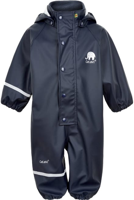 CeLaVi - Regenoverall voor kinderen - Dark Navy - maat 70 (72-80cm)