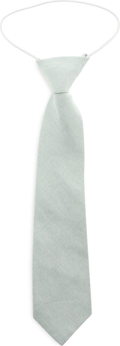 We Love Ties - Stropdassen - Kinderstropdas katoen grijsgroen - grijsgroen