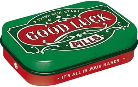 Mint Box - Good Luck Pills pepermuntdoosje 4 x 6 cm