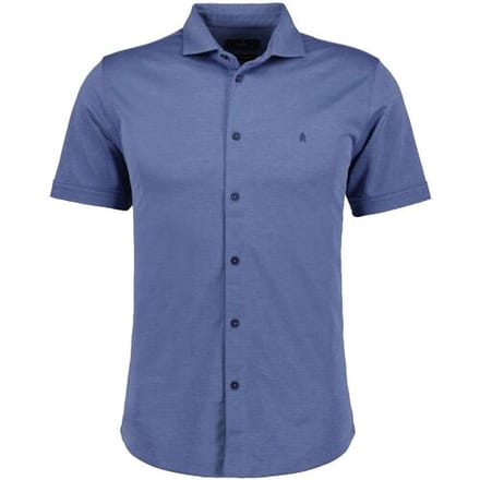 Ragman Overhemd Soft Knit Easy Care Short Sleeve Solid Color Blue Turquoise / male
