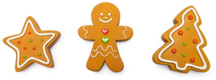 Beeztees Kerst Gingerbread - Hondenspeelgoed - Latex - Bruin