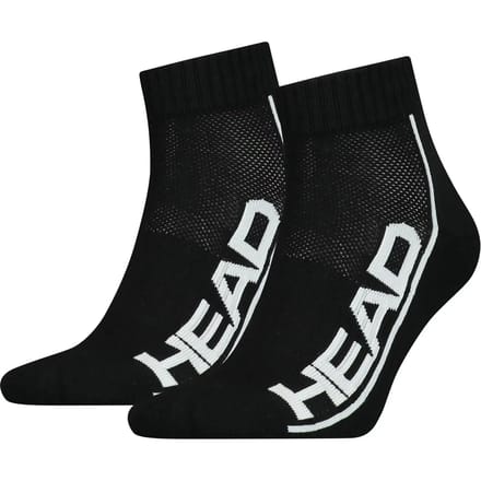 Black And White Head 2p Stripe Quarter Socks